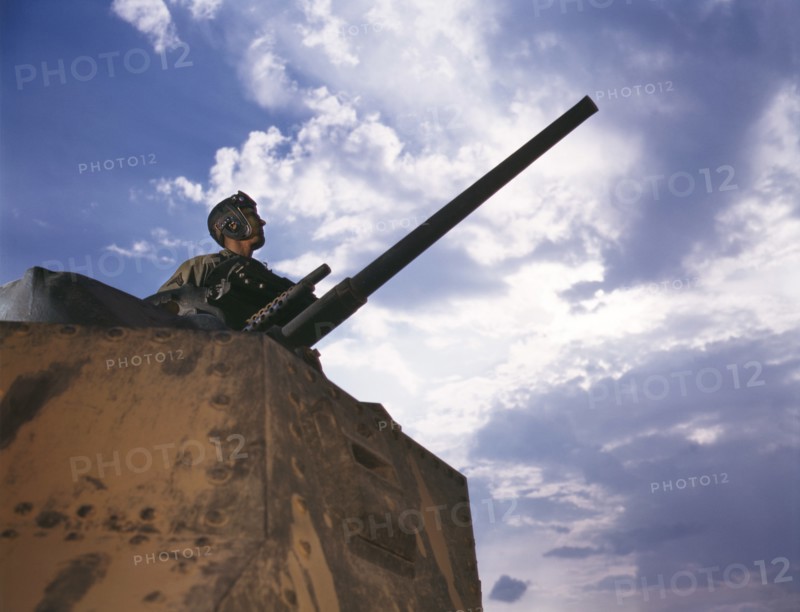 Tank Commander, Fort Knox, Kentucky, USA, Alfred T. Palmer for Office of War Information, June 1942