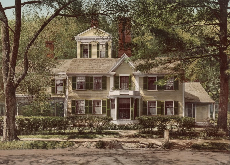 Wayside, Home of Nathaniel Hawthorne, Concord, Massachusetts, USA, Detroit Publishing Company, 1901