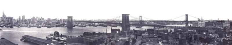 East River Bridges, New York City, New York, USA, Irving Underhill, 1909