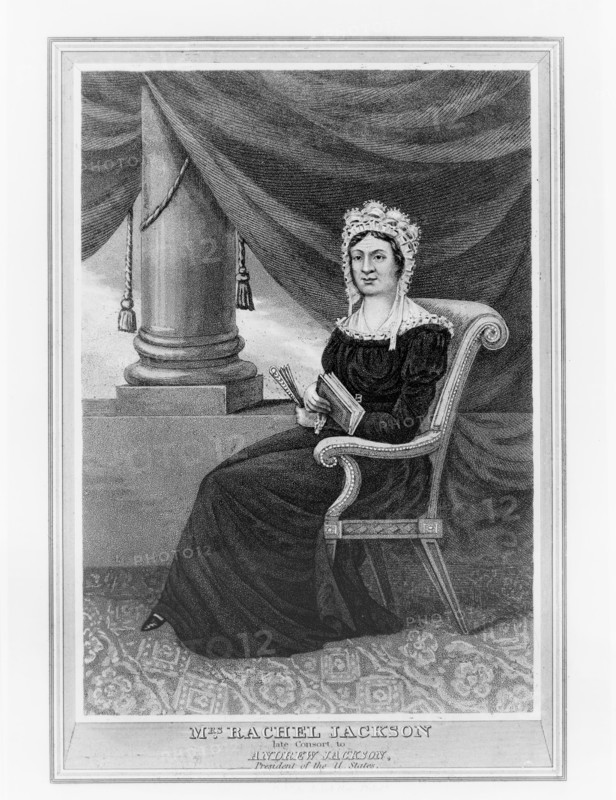 Mrs. Rachel Jackson, Late Consort to Andrew Jackson, President of the United States, Engraving by Francis Kearny, 1829