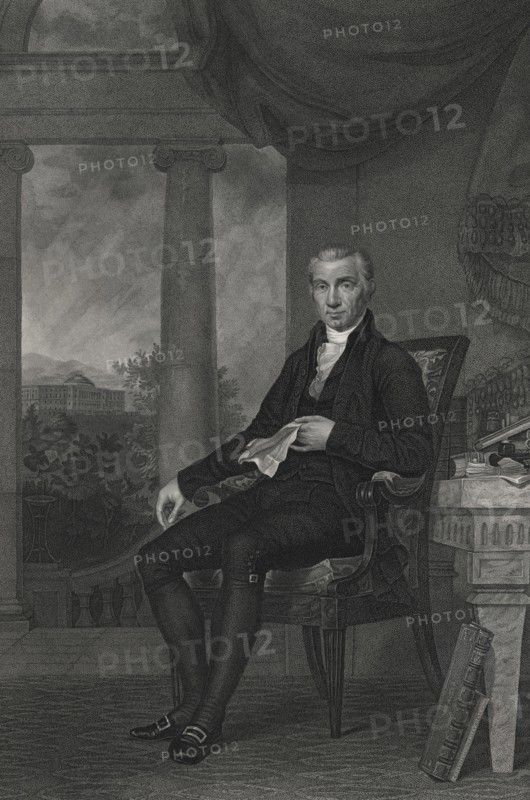 James Monroe, L.L.D., President of the United States, Painting by Charles Bird King,  Engraved by Goodman & Piggot, 1817