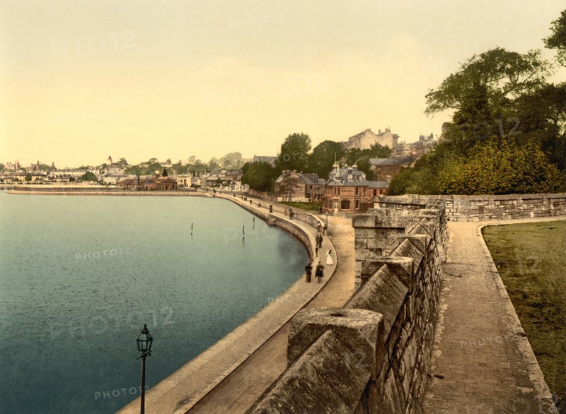South Shore, Southampton, England, UK, Photochrome Print, Detroit Publishing Company, 1905