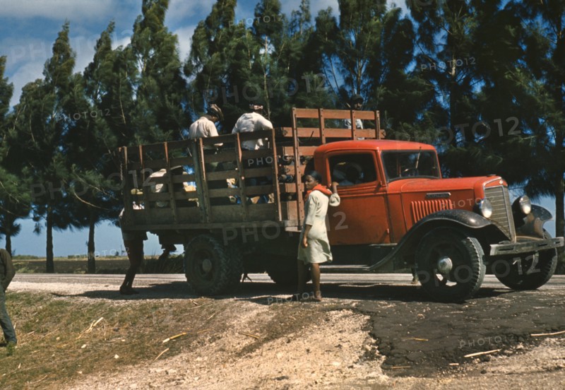 Farm Workers Being Transported by Truck, Mississippi, USA, Marion Post Wolcott, Office of War Information, 1940