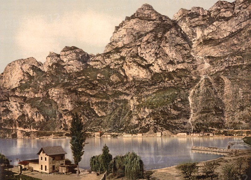 Ponale Road, Riva del Garda, Lake Garda, Italy, Photochrome Print, Detroit Publishing Company, 1900