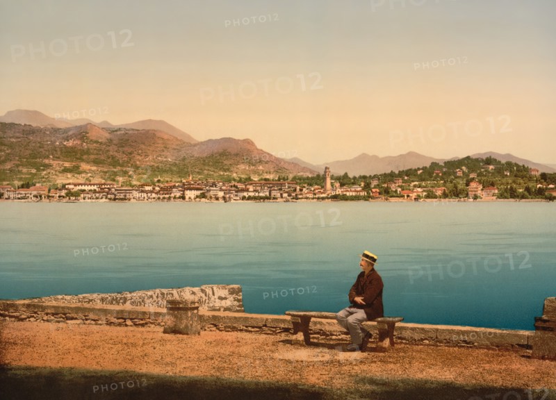Isola di San Giovanni, Lake Maggiore, Pallanza, Italy, Photochrome Print, Detroit Publishing Company, 1900
