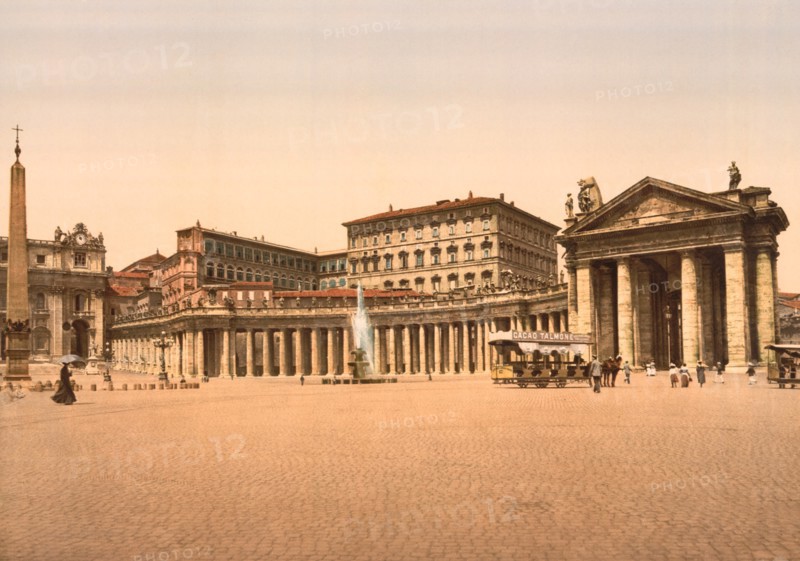 The Vatican I, Rome, Italy, Photochrome Print, Detroit Publishing Company, 1900
