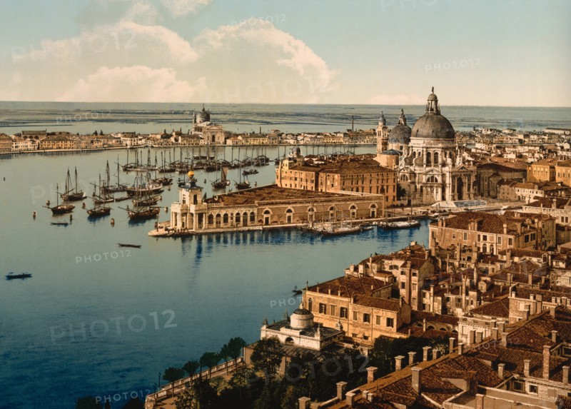 From the Campanile, I, Venice, Italy, Photochrome Print, Detroit Publishing Company, 1900