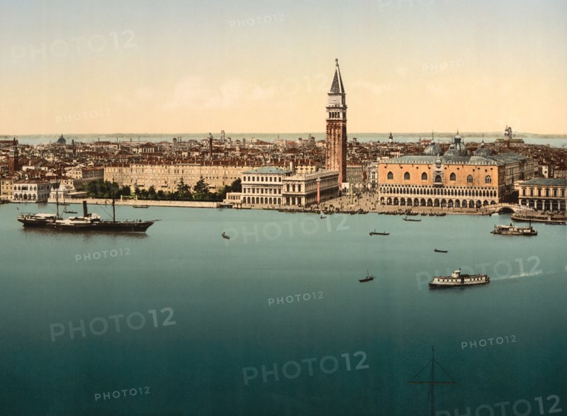 Doge's Palace, Venice, Italy, Photochrome Print, Detroit Publishing Company, 1900