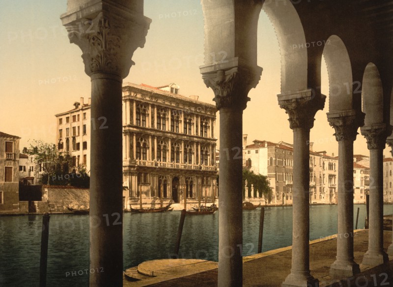 Vendramin Palace, Venice, Italy, Photochrome Print, Detroit Publishing Company, 1900