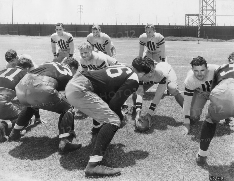 Football Game, on-set of the Film, "The All-American", Universal Pictures, 1932