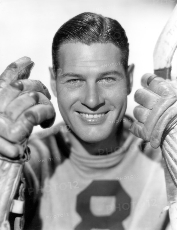 Actor Richard Arlen, Publicity Portrait in Hockey Uniform, Paramount Pictures, 1933