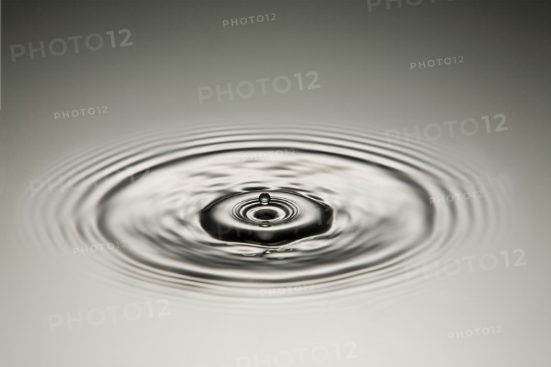 Drop of Water Creating Ripples