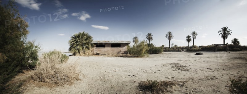Desert Panoramic with Old Building