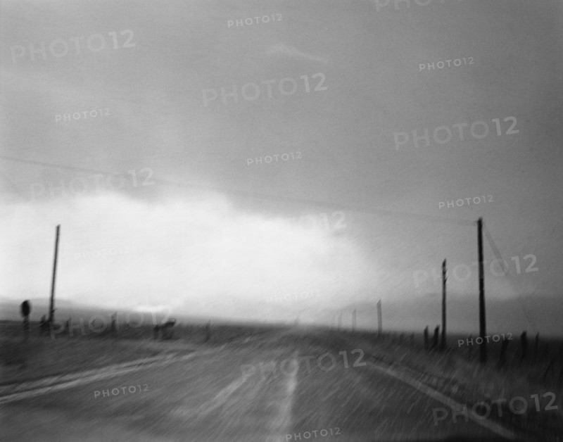 Winter Storm On Highway