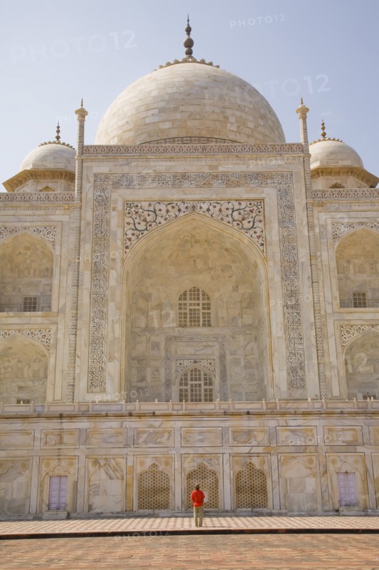 Man by Taj Mahal Mausoleum, Agra, India