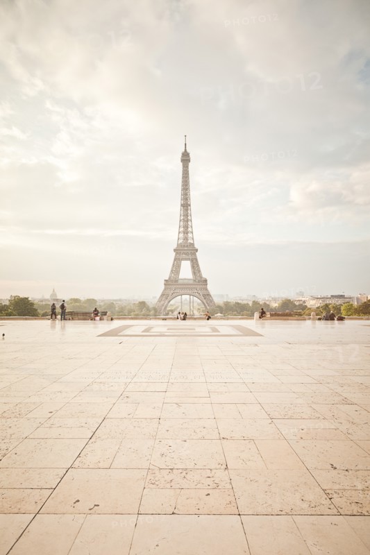 Eiffel Tower Viewed from the Trocadero, Paris France