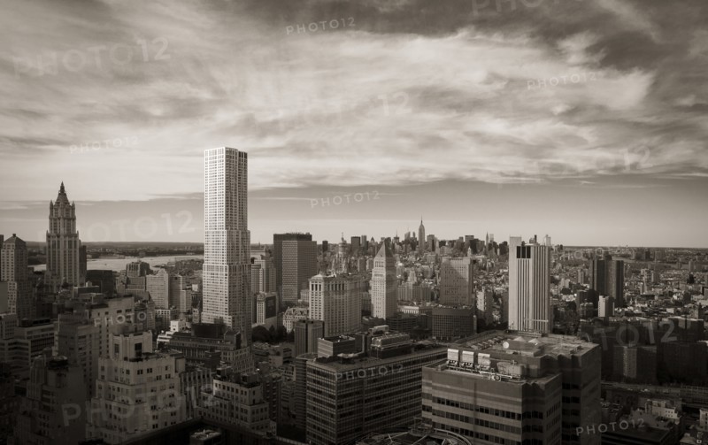 Skyline Looking North from Downtown, Manhattan, New York City, USA