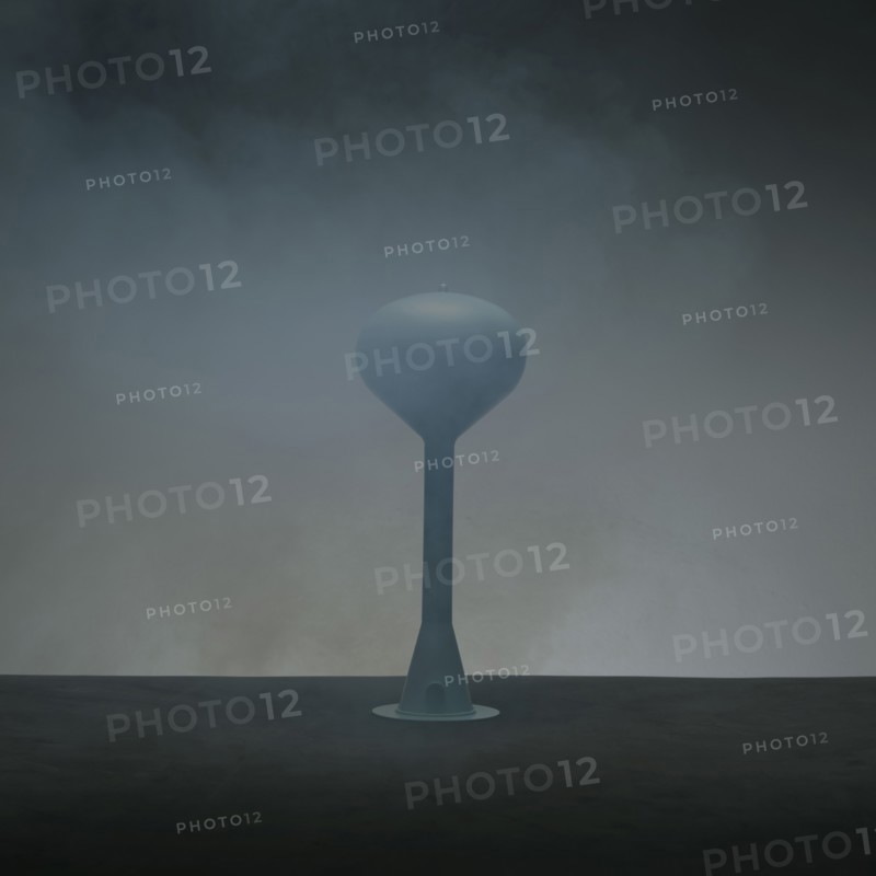 Water Tower in Fog