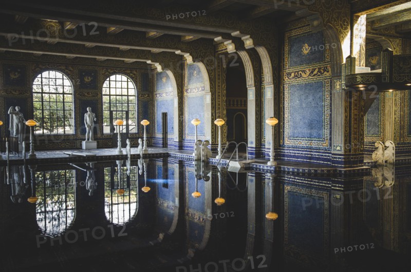 Heart Castle Roman Pool, San Simeon, California, USA