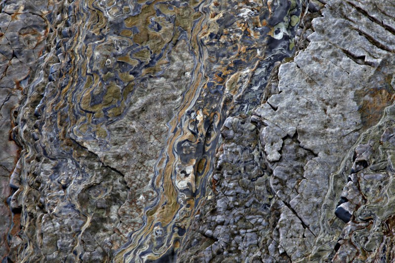 Colored Strata of Cliff