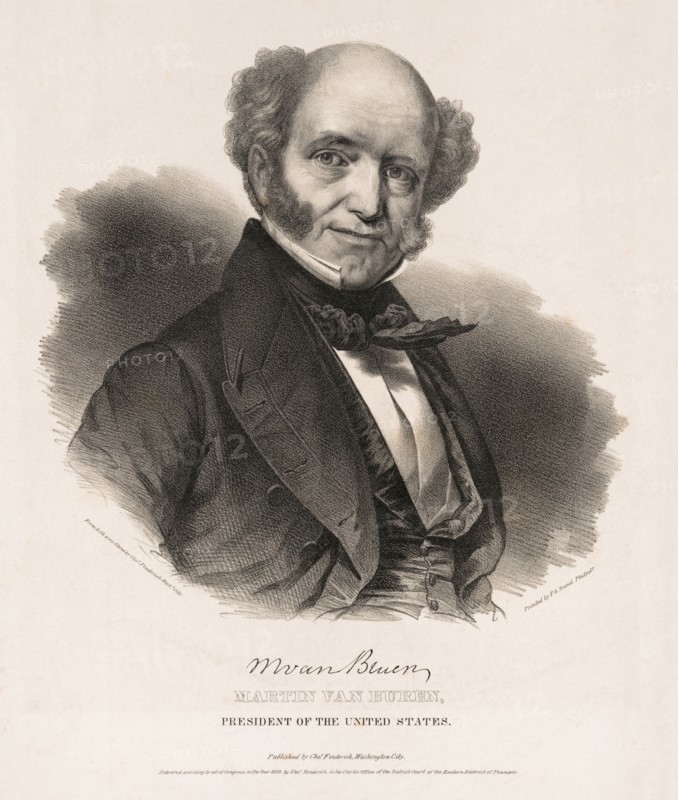Martin Van Buren, President of the United States, Published by  Chs. Fenderich, Washington City, Printed by P.S. Duval, Philadelphia, 1839
