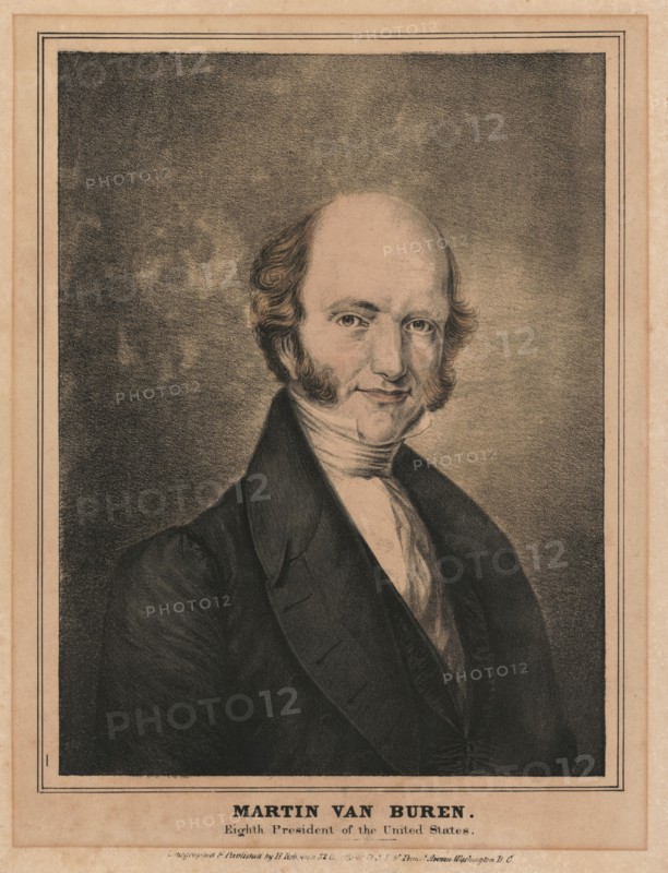 Martin Van Buren, Eighth President of the United States, Lithograph, Published by H. Robinson, 1830's
