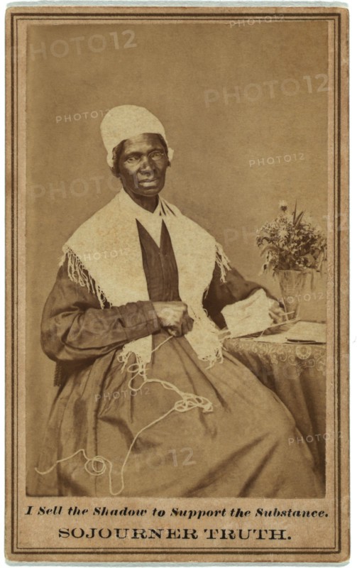 Sojourner Truth (1797-1883), Abolitionist and Women's Rights Activist, Seated Portrait, 1864