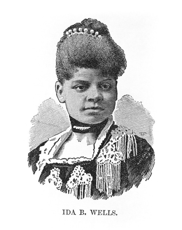 Ida B. Wells (1862-1931), African American Journalist, Civil rights Leader and one of the the Founders fo the National Association for the Advancement of Colored People (NAACP), Illustration, 1891