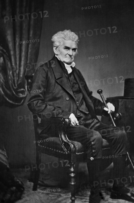 George M. Bibb (1776-1859), American Politician from Kentucky and Seventeenth U.S. Secretary of the Treasury, Seated Portrait, Brady-Handy Collection, late 1850's