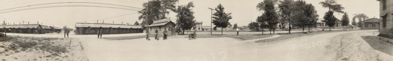 Scene at Division Headquarters, Camp Zachary Taylor, Louisville, Kentucky, USA, Caufield & Shook, 1918