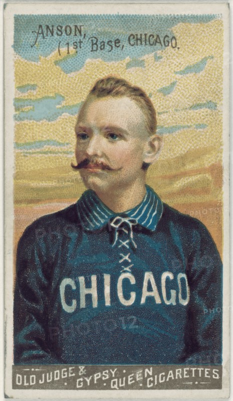 Cap Anson, Chicago White Stockings, Baseball Card Portrait, Goodwin & Co., 1888