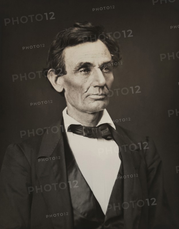 Heads and Shoulders Portrait of Abraham Lincoln, Photograph by Alexander Hesler, 1860