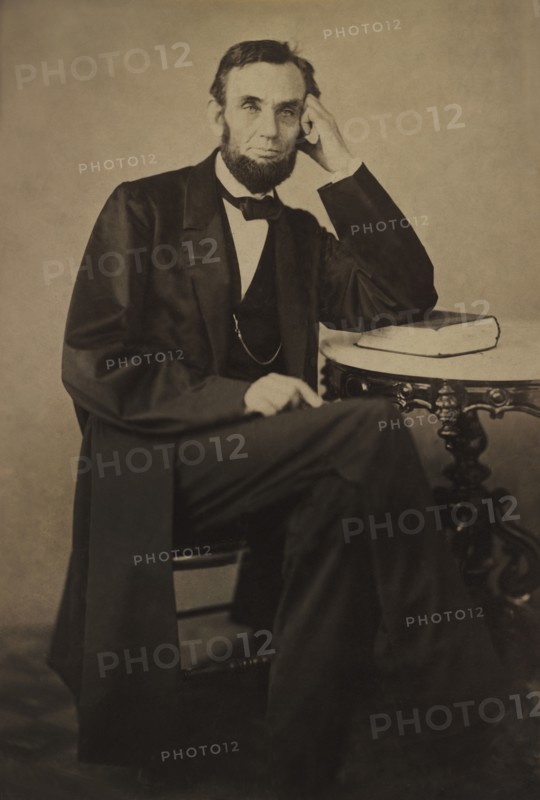 Full-Length Seated Portrait of Abraham Lincoln, Photograph by Alexander Gardner, August 9, 1863