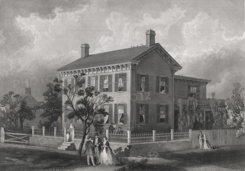 The Home of Abraham Lincoln, Published by John C. McRae, 1866