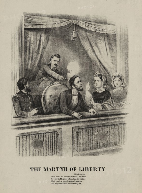 The Martyr of Liberty, Assassination of President Lincoln, Ford's Theatre, Washington, April 14, 1865
