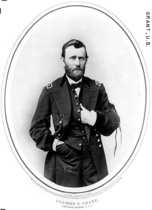 Ulysses S. Grant, Lieutenant-General, USA, three-quarter length portrait, Photograph by Frederick Gutenkunst, 1865