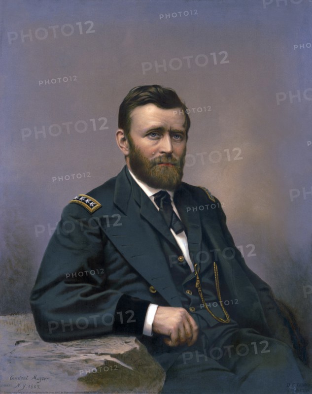 Ulysses S. Grant, Artwork by Constant Mayer, Published by Fabronius, Gurney & Son, 1867