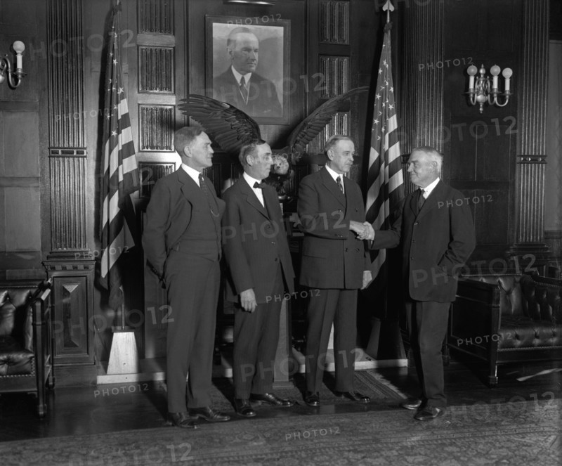 James R. Garfield, W.L. Fisher, Hubert Work, J.B. Payne, Full-Length Portrait, Washington DC, USA, National Photo Company 1925