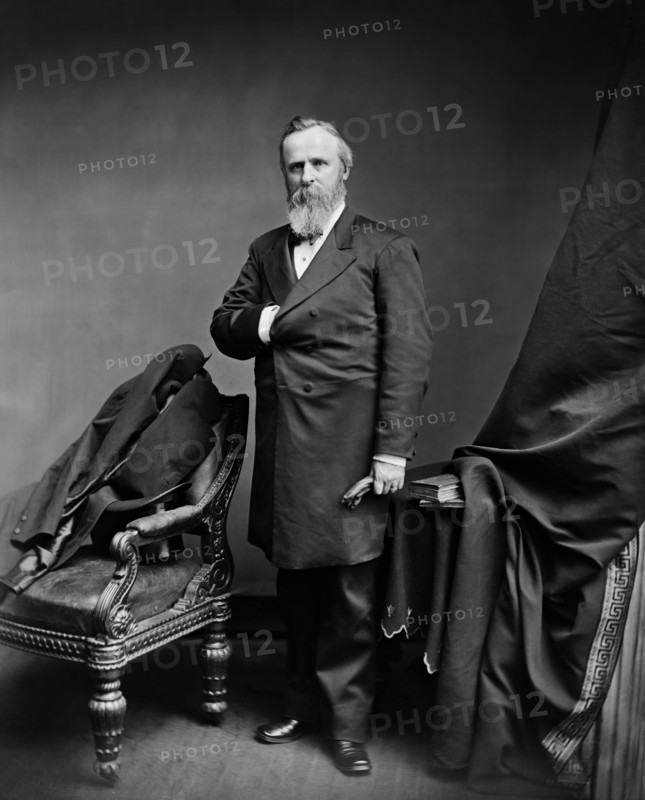 Rutherford B. Hayes (1822-93), 19th President of the United States 1877-81, Full Length Portrait, Photograph, Brady-Handy Collection, 1870's