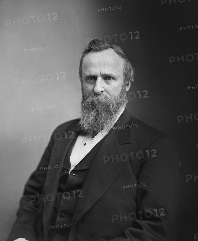 Rutherford B. Hayes (1822-93), 19th President of the United States 1877-81, Half-Length Portrait, Photograph, Brady-Handy Collection, 1870's