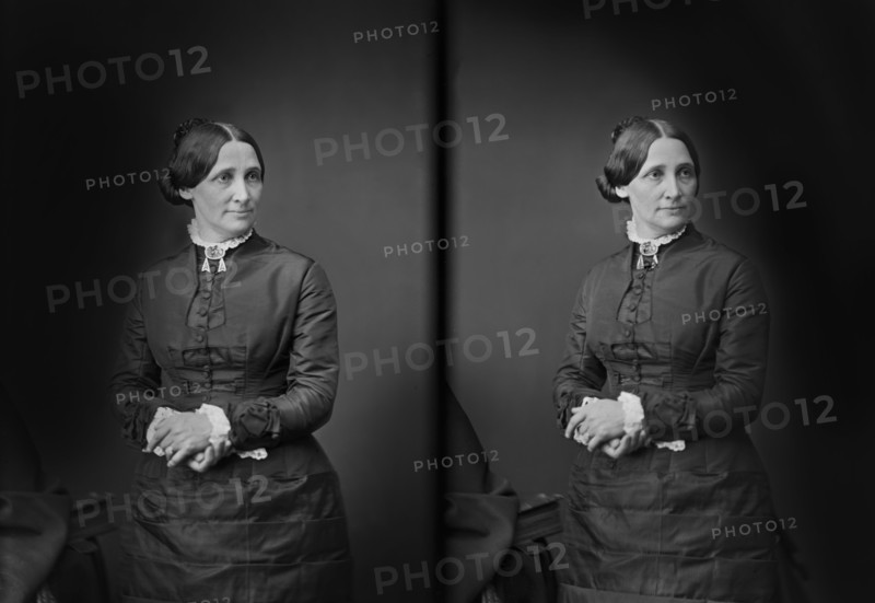Lucy Webb Hayes, (1831-89), First Lady of the United States 1877-81, Wife of U.S. President Rutherford B. Hayes, Three-Quarter Length Portrait, Photograph, Brady-Handy Collection, 1870's