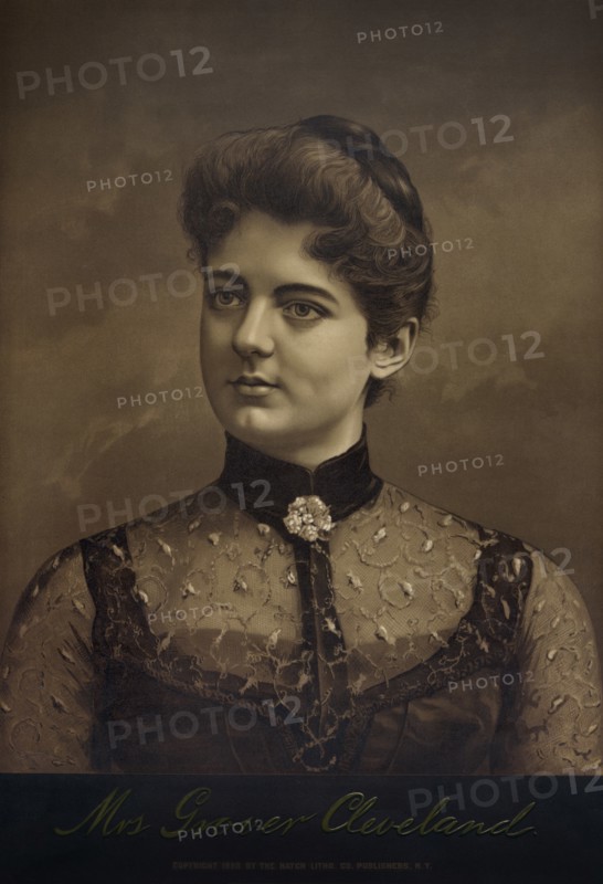 Mrs. Grover Cleveland, Lithograph Published by Hatch Lithographic Co., 1888