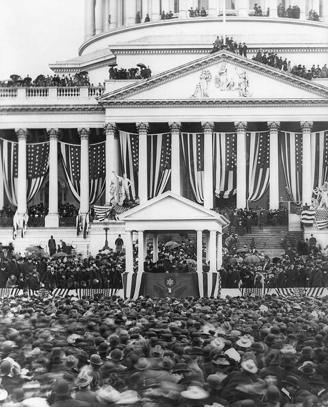 President McKinley Making his Second Inaugural Address, U. S. Capitol, Washington DC, USA, March 4, 1901