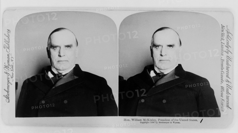 Hon. William McKinley, President of the United States, Stereo Card, Strohmeyer & Wyman Publishers, 1898