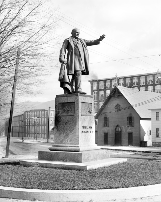 McKinley Monument, Adams, Massachusetts, USA, Detroit Publishing Company, 1906