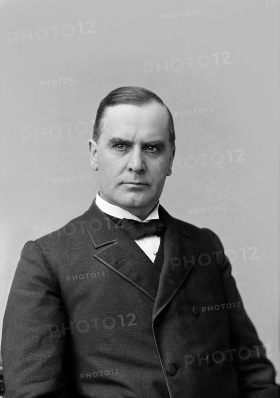 William McKinley (1843-1901), 25th President of the United States 1897-1901, Half-Length Portrait, Photograph by Charles Milton Bell, between 1877 and 1889