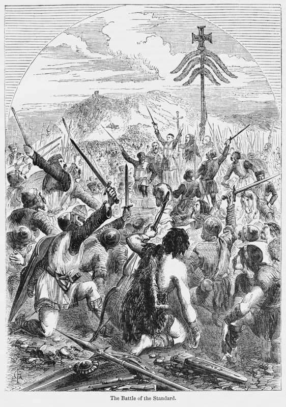 The Battle of the Standard, Illustration from John Cassell's Illustrated History of England, Vol. I from the earliest period to the reign of Edward the Fourth, Cassell, Petter and Galpin, 1857