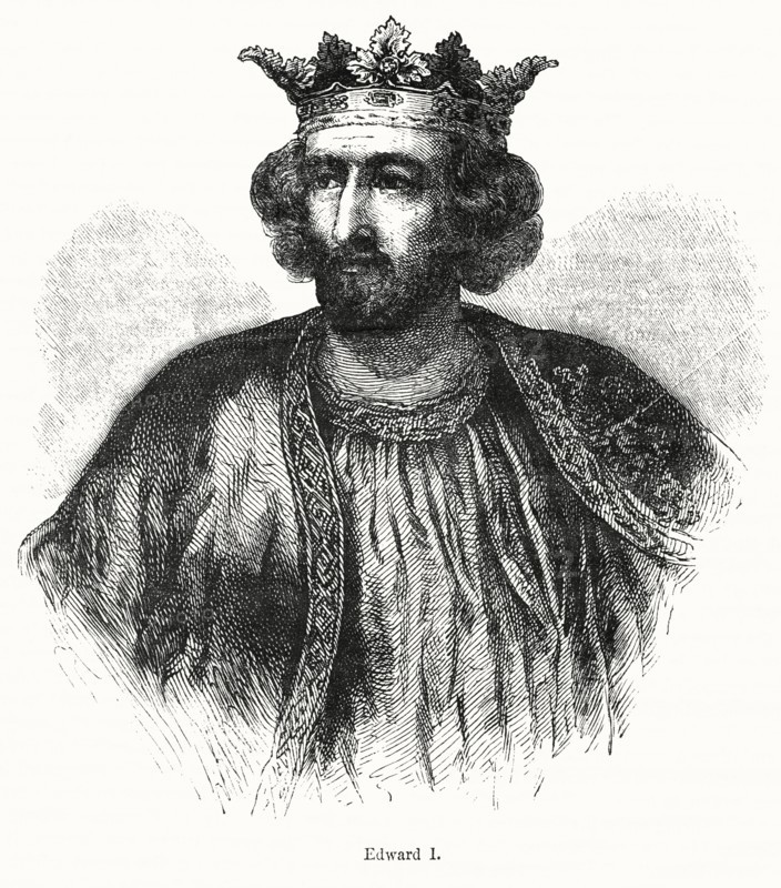 Edward I, Illustration from John Cassell's Illustrated History of England, Vol. I from the earliest period to the reign of Edward the Fourth, Cassell, Petter and Galpin, 1857