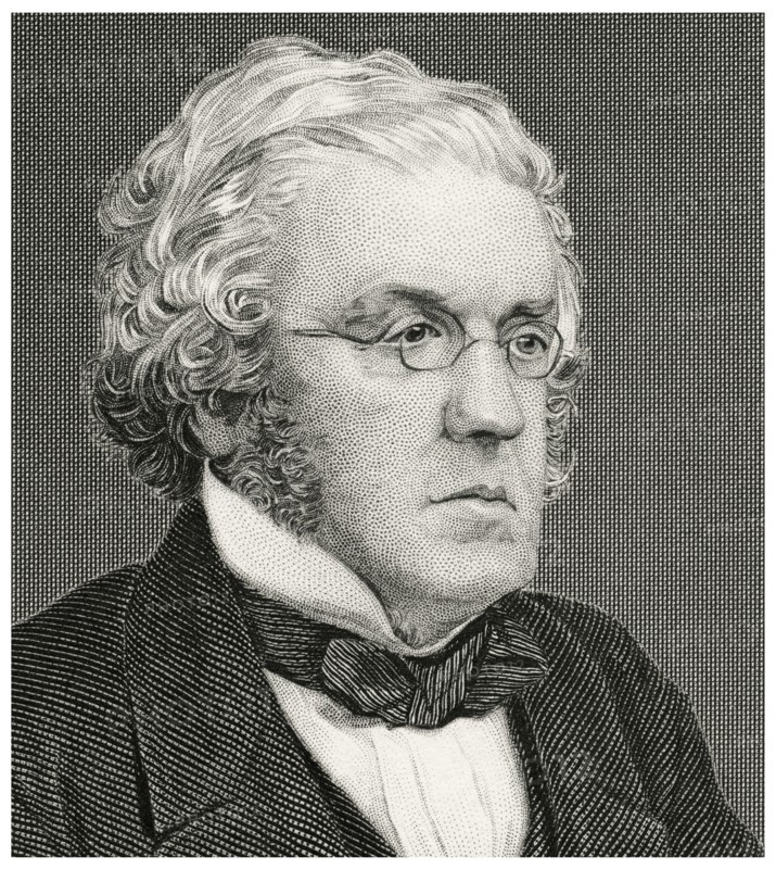 William Makepeace Thackeray (1811-63), English Novelist, Head and Shoulders Portrait, Steel Engraving, Portrait Gallery of Eminent Men and Women of Europe and America by Evert A. Duyckinck, Published by Henry J. Johnson, Johnson, Wilson & Company, New York, 1873