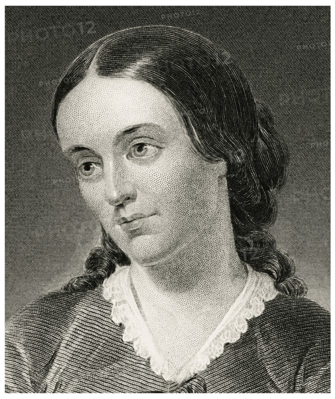 Sarah Margaret Fuller Ossoli, also known as Margaret Fuller (1810-50), American Journalist, Critic and Women's Rights Activist, Head and Shoulders Portrait, Steel Engraving, Portrait Gallery of Eminent Men and Women of Europe and America by Evert A. Duyckinck, Published by Henry J. Johnson, Johnson, Wilson & Company, New York, 1873
